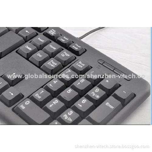 Economical Useful Popular Wired Computer Keyboard, FCC and CE Marks